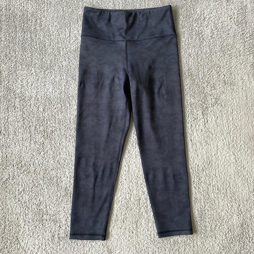 EC Grey / Black Stripe Lilybod Leggings - Size Small